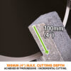 Electric Disc Cutter - 300mm - Cutting Depth
