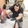 Electric Tile Cutter (Overhead Rail) DCX-250 1250 - In Action 3 Electric Tile Cutter (Overhead Rail) DCX-250 1250 - In Action 3