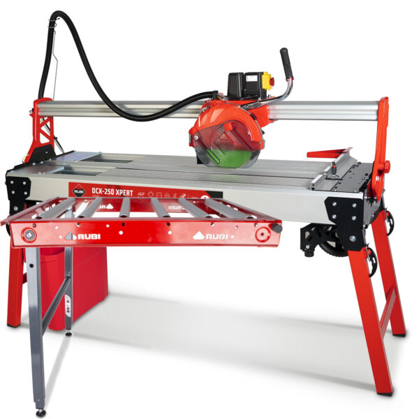 Electric Tile Cutter (Overhead Rail) DCX-250 1250 and Roller Extension Table Electric Tile Cutter (Overhead Rail) DCX-250 1250 and Roller Extension Table