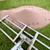 Lawn levelling Rake / Lute - In Action 1