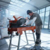 Masonry Saw Bench (400mm) - In Action 1