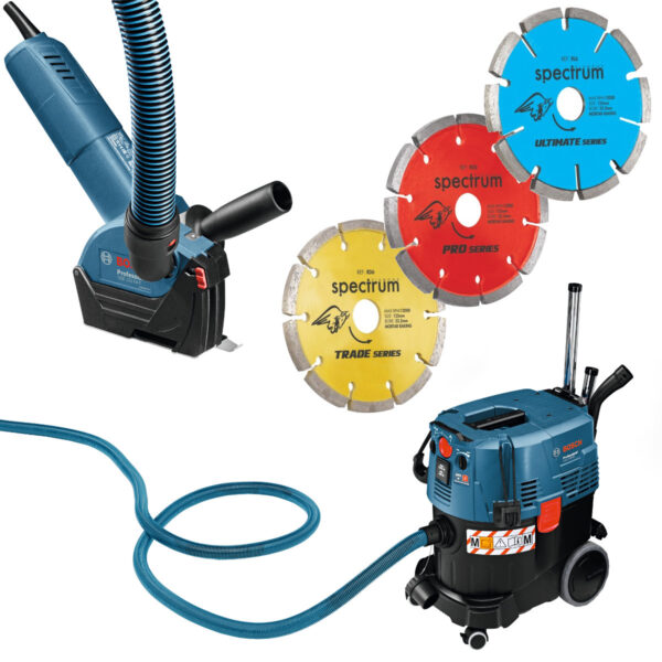 Mortar Raking System (125mm Mini Grinder & Dust Extraction Vacuum) Mortar Raking System for hire