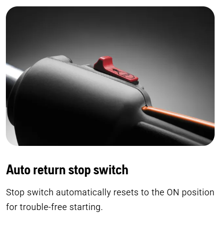 Petrol Hedge Trimmer - Auto Return Stop Switch