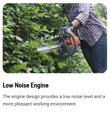 Petrol Hedge Trimmer - Low Noise Engine