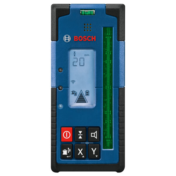 Receiver - Front view Laser Level (Rotating) Dual Grade