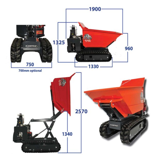 1 Tonne Tracked Skip Loader / Dumper - Specifications 1 Tonne Tracked Skip Loader / Dumper - Specifications