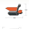 Skip Loader / Dumper (500kg Tracked) Dimensions Skip Loader / Dumper (500kg Tracked) Dimensions