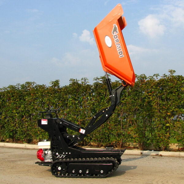 Skip Loader / Dumper (500kg Tracked) Raised Right Side Skip Loader / Dumper (500kg Tracked) Raised Right Side
