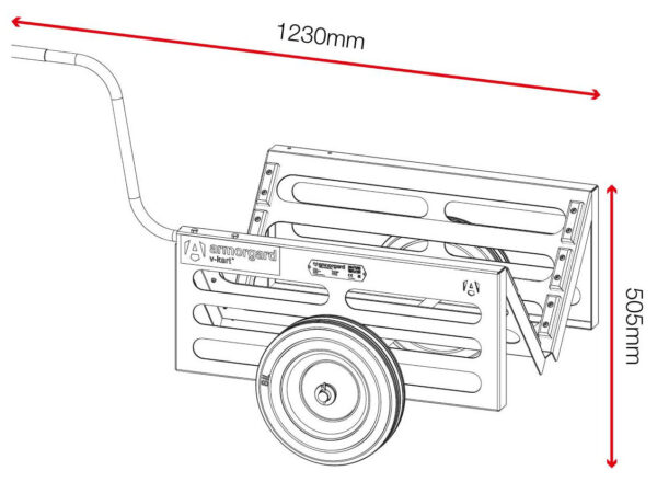 V-Kart Trolley - Dims 2 V-Kart Trolley - Dims 2